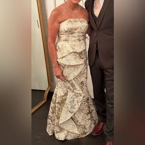 BEAUTIFUL JPA GOLD MOTHER OF THE BRIDE DRESS